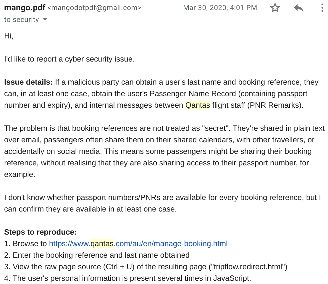 Email to Qantas security-medium